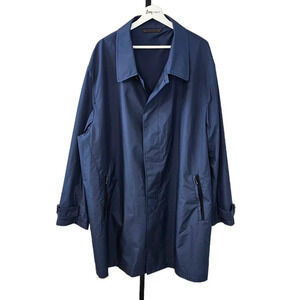 Ermenegildo Zegna x Sergio Cocchia Mens Trench Windproof Jacket Size 70R  Blue